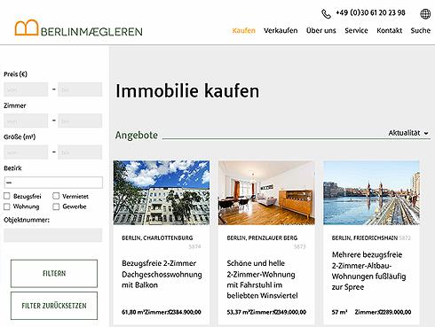 Neue TYPO3 Website für Berlinmaegleren Immobilien