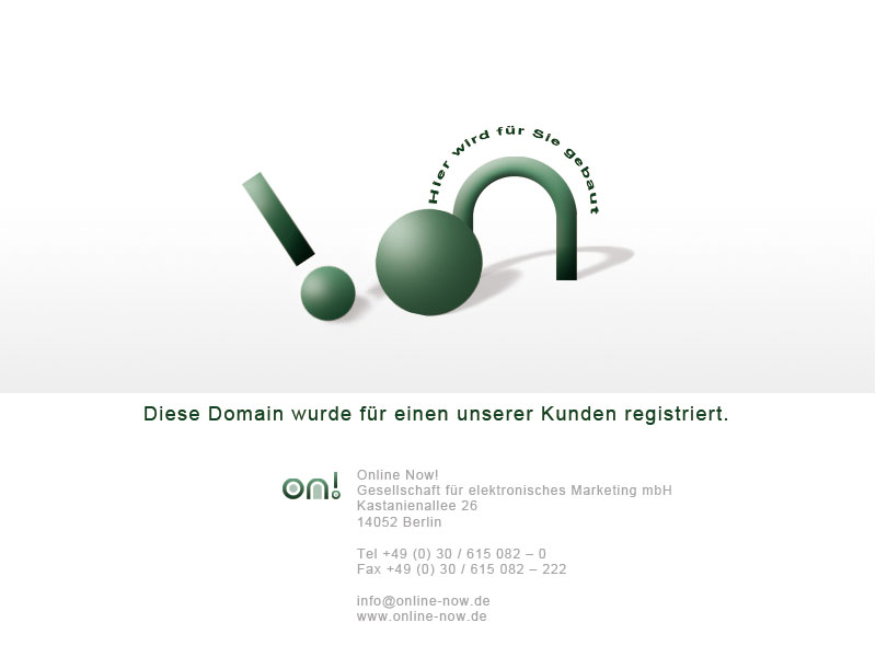 Hier entsteht eine neue Internetpräsenz