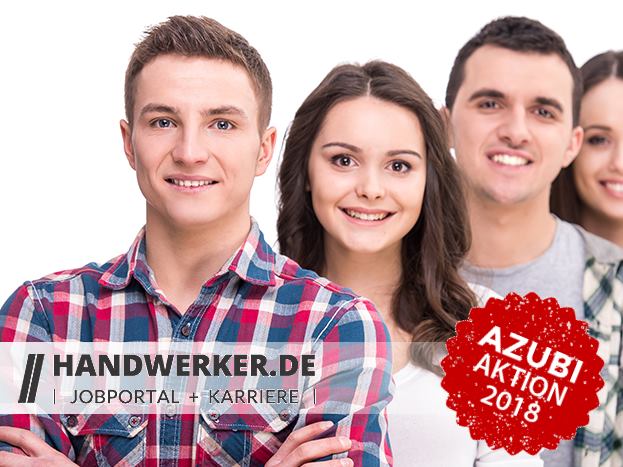 Handwerker.de unterstützt das Deutsche Handwerk mit der Azubi Aktion 2018 - Foto zeigt Auszubildende