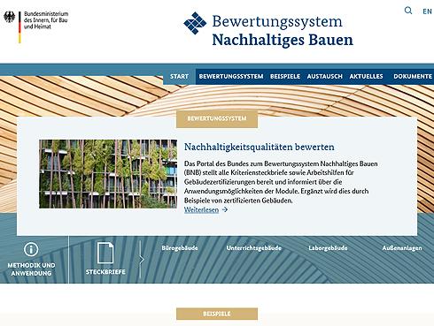 Portal für das Bundesministerium für Wohnen, Stadtentwicklung und Bauwesen